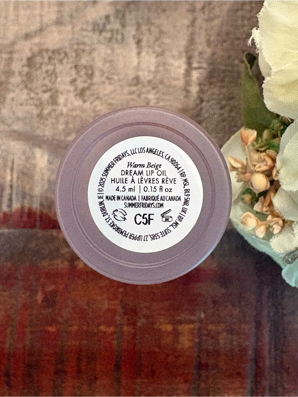 NEW Summer Fridays DREAM LIP OIL in WARM BEIGE **Full Size**